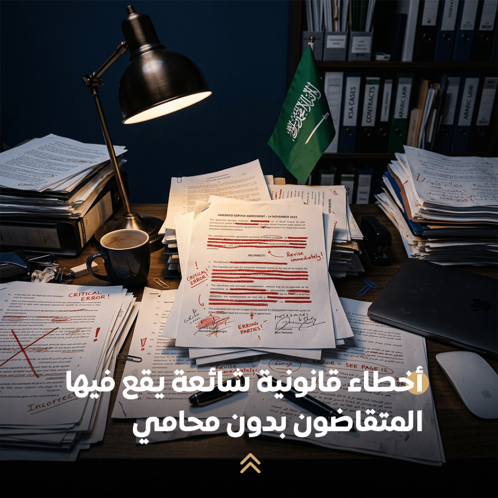 أخطاء قانونية شائعة يقع فيها المتقاضون بدون محامي