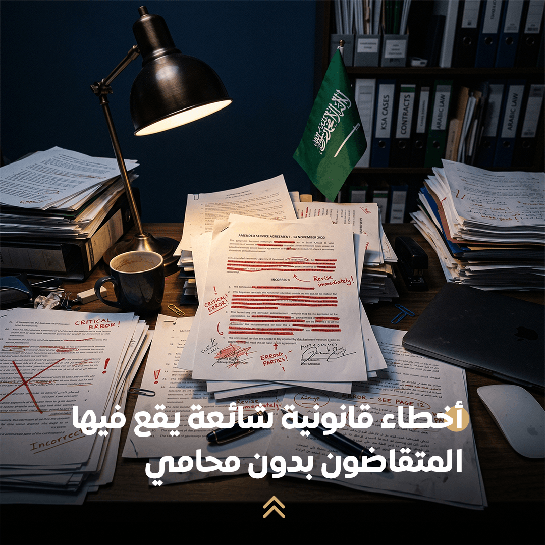 أخطاء قانونية شائعة يقع فيها المتقاضون بدون محامي