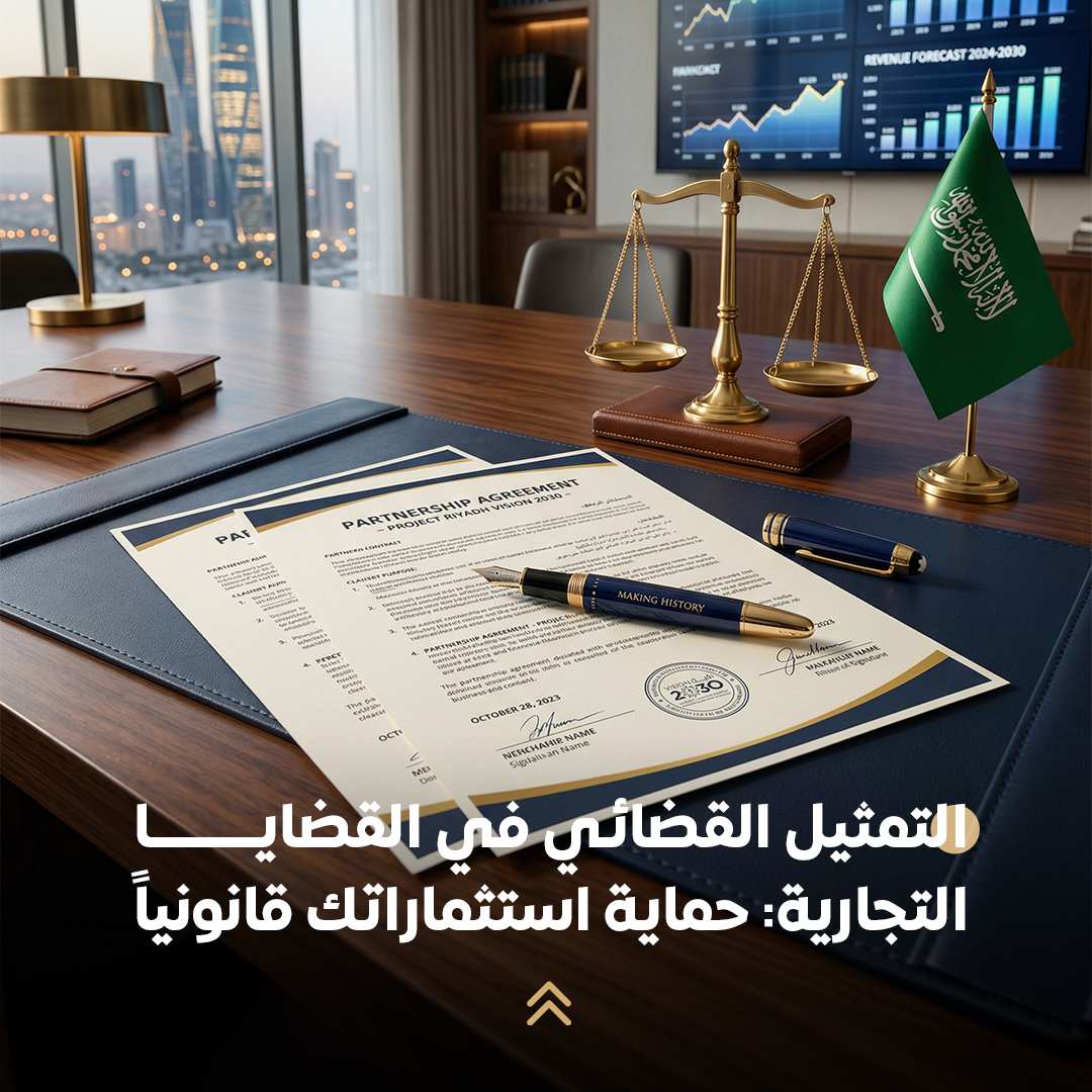 التمثيل القضائي في القضايا التجارية: حماية استثماراتك قانونياً 